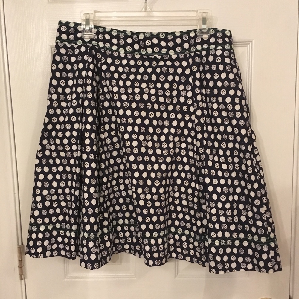 Lilly Pulitzer Navy Lemon Skirt